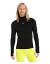 Icebreaker + M Merino LS Roll Neck Black