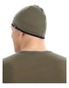 Icebreaker + U Merino 200 Oasis Reversible Beanie Loden/Midnight Navy - 3