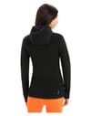 Icebreaker + W ZoneKnit LS Zip Hoodie Black
