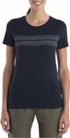 W Merino 150 Tech Lite II SS T FirstSnowStr Midnight Navy + Icebreaker