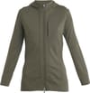 W Merino Quantum III LS Zip Hood Loden + Icebreaker