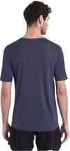 Icebreaker + Men Merino 125 ZoneKnit Energy Wind SS Tee Graphite Hthr Cb - 4