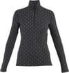 W Merino 260 Vertex LS HZ On-Piste Black/Snow/J + Icebreaker