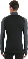 Icebreaker + M Merino ZoneKnit 200 LS Half Zip Jet Heather/Blk/Metro H/Cb - 4