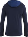 Icebreaker + M Merino 200 Sonebula LS Half Zip Hood Mid Nvy/Royal Nvy/Snow/Cb