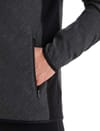 Icebreaker + M Merino Descender LS Zip Hood Jet Heather/Black - 7