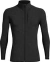 M Merino Descender LS Zip Jet Heather/Black + Icebreaker