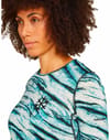 Icebreaker + W Merino 200 Oasis LS Crewe POW AOP Snow Aop - 6