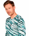 Icebreaker + M Merino 200 Oasis LS Crewe POW AOP Snow Aop - 5