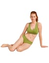 Icebreaker + W Merino 125 Cool-Lite Sprite Racerback Bra Olive - 6