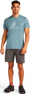 Icebreaker + M Merino 150 Tech Lite SS T Pol Paddle Blue Ash - 4