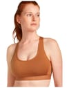 Icebreaker + W Merino 125 ZoneKnit Racerback Bra Dusty Clay/Carob/Cb - 5