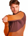 Icebreaker + M Merino 200 Realfleece Descender LS Zip H Carob/Dusty Clay/Cb - 5
