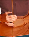 Icebreaker + M Merino 200 Realfleece Descender LS Zip H Carob/Dusty Clay/Cb - 7