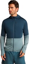 Icebreaker + M Merino 200 Realfleece Descender LS Zip H Abyss/Blue Ash/Cb