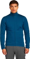 Icebreaker + M Merino 400 RealFleece Descender LS Zip Atlantis