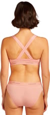 Icebreaker + W Merino Blend 125 Cool-Lite Sprite Racerback Bra Blush - 3