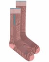 Icebreaker + W Merino Blend Ski+ Light OTC Mountain Contour Summit/Blush/Hydro