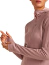 Icebreaker + W Merino 260 Quantum LS Zip Hoodie Summit/Blush - 4
