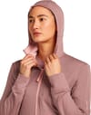 Icebreaker + W Merino 260 Quantum LS Zip Hoodie Summit/Blush - 6