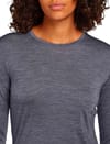 Icebreaker + W Merino Blend 125 Cool-Lite Sphere LS Tee Midnight Navy Heather - 4