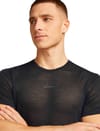 Icebreaker + M Merino Blend 75 Cool-Lite Featherlight SS Crewe Black - 4