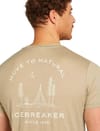 Icebreaker + M Merino 150 Tech Lite SS Tee Peaceful Pass Flagstone - 4