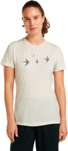 Icebreaker + W Merino 150 Tech Lite SS Tee Bird Transit Ecru Heather