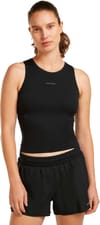 Icebreaker + W Merino 150 Active Cropped Bra-Tank Black