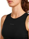 Icebreaker + W Merino 150 Active Cropped Bra-Tank Black - 4