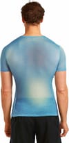 Icebreaker + M Merino Blend 75 Cool-Lite Fthrlght SS Crewe Atlnts Flnt Blue Sglss - 3