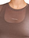 Icebreaker + W Merino Blend 75 Cool-Lite Featherlight SS Crewe Prcn/Pink Quartz - 4