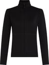 W Merino 400 RealFleece™ Descender LS Zip Black + Icebreaker