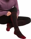 M Merino Blend Ski+ Medium OTC Bittersweet Port Black + Icebreaker