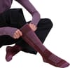 Icebreaker + W Merino Blend Ski+ Medium OTC Dk Berry Grey Plume Zinc Blue - 3