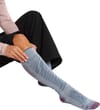 Icebreaker + W Merino Blend Ski+ Medium OTC Mountain Contour Zinc Blue Grey Plum - 3