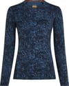 W Merino 200 Oasis LS Crewe Moss Bloom AOP Midnight Navy Dawn Aop + Icebreaker