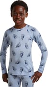 Icebreaker + K Merino 200 Oasis LS Crewe Bear Tour AOP Zinc Blue Aop - 3