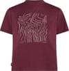 W Merino 150 Tech Lite SS Crop Tee Great Heights Dk Berry + Icebreaker