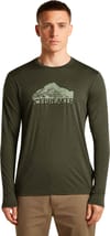 Icebreaker + M Merino 150 Tech Lite LS Tee Aoraki Explorer Dk Loden