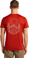 Icebreaker + M Merino 150 Tech Lite SS Tee Forest Footsteps Agate - 5