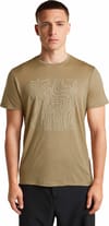 Icebreaker + M Merino 150 Tech Lite SS Tee Great Heights Cumin