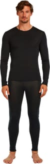 Icebreaker + M Merino 175 Everyday LS Crewe and Leggings Set Black