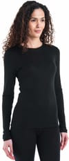 Icebreaker + W Merino 175 Everyday LS Crewe and Leggings Set Black - 5