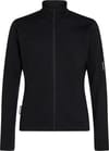 M Merino Blend 300 RealFleece™ Descender LS Zip Black + Icebreaker