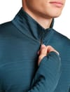 Icebreaker + M Merino Blend 300 RealFleece™ Descender LS Zip Abyss - 4
