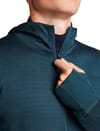 Icebreaker + M Merino Blend 300 RealFleece™ Descender LS Zip Hoodie Abyss - 4