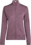 W Merino Blend 300 RealFleece™ Descender LS Zip Grey Plum + Icebreaker