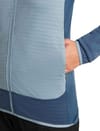 Icebreaker + W Merino Blend 300 RealFleece™ Descender LS Zip Dawn Zinc Blue Cb - 6