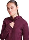 Icebreaker + W Merino Blend 300 RealFleece™ Descender LS Zip Hoodie Dk Berry - 4